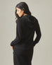 Women's Lightweight Full Zip - Black Solid